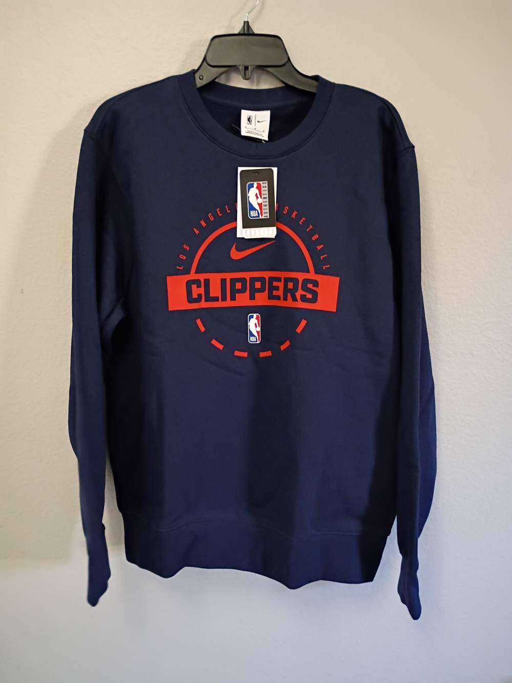 Nike Los Angeles Clippers Navy Crewneck Sweatshirt
